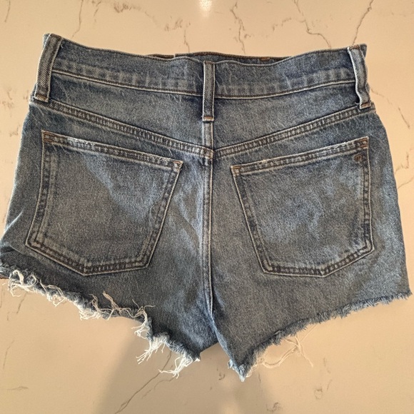 Madewell The Perfect Jean Short - High Rise Cutoff Distressed Denim SZ 28 - Picture 6 of 6